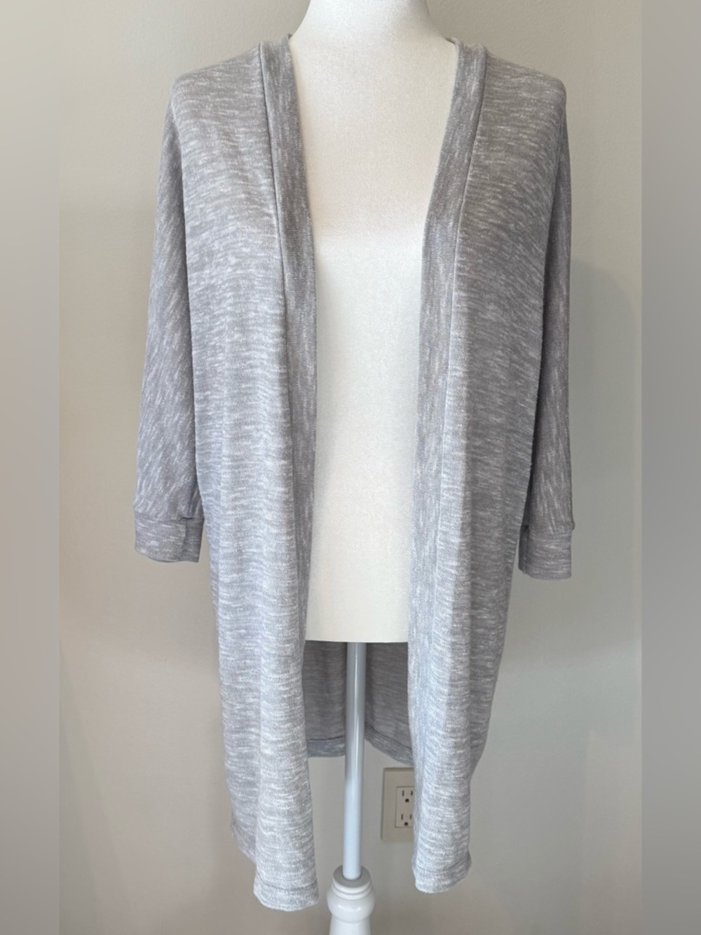 Old Navy Light Heather Gray Open-Front Women's Cardigan